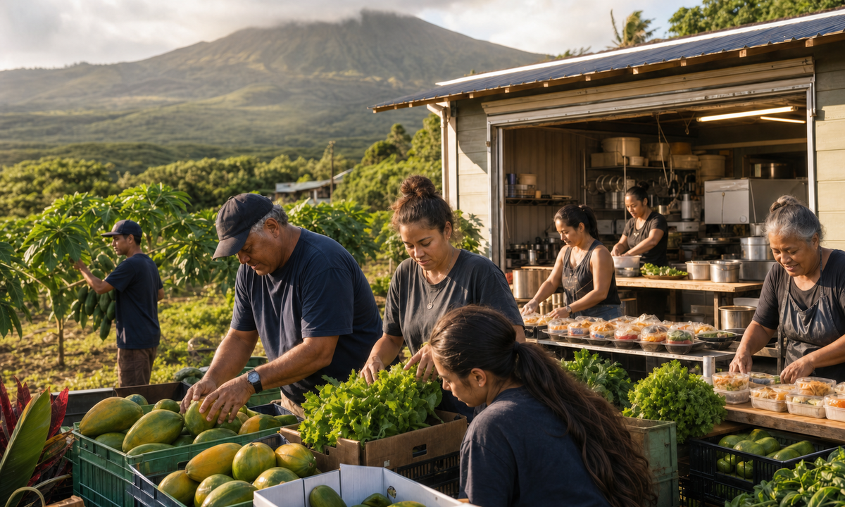 Hawaii farms, small businesses, and local communities