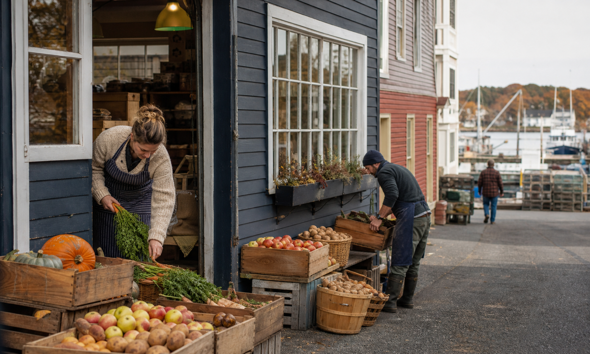 New England farms, small businesses, and local communities