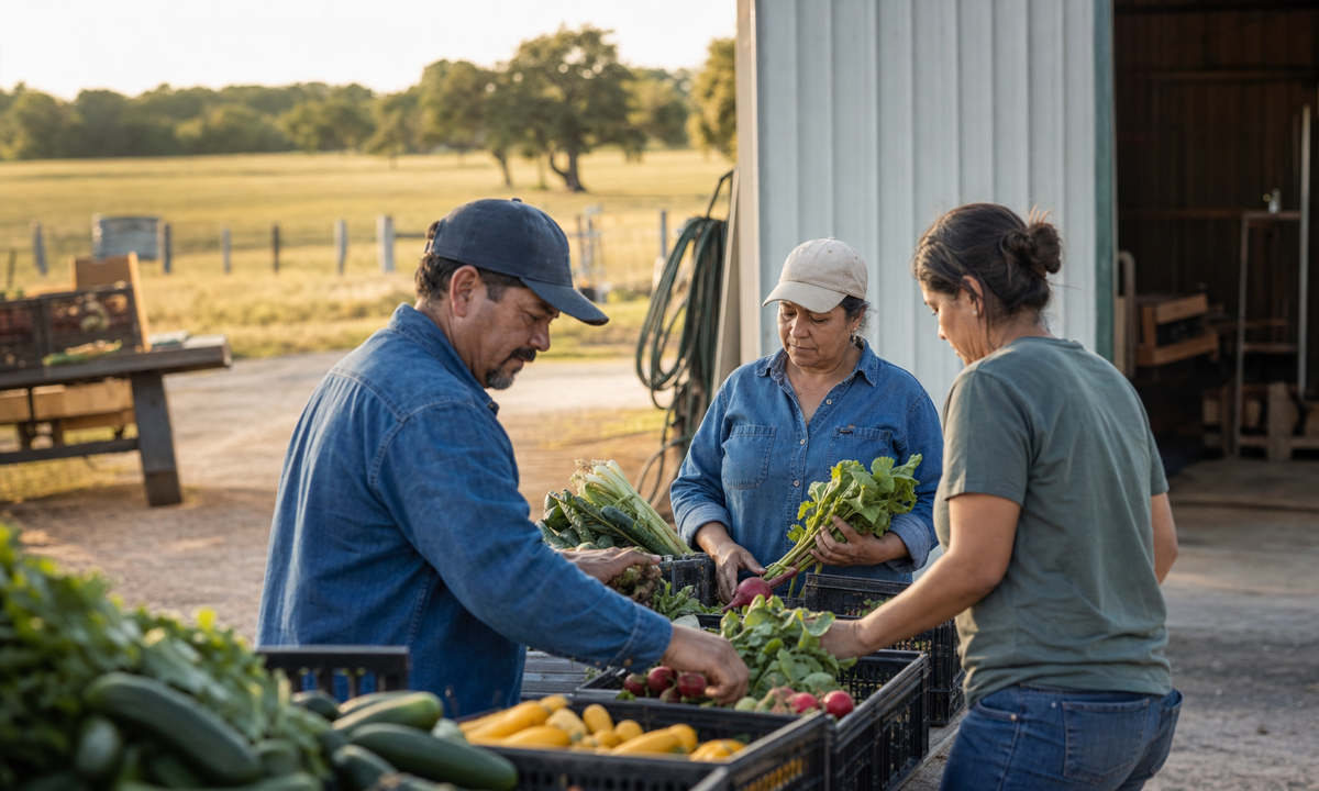 Texas farms, small businesses, and local communities